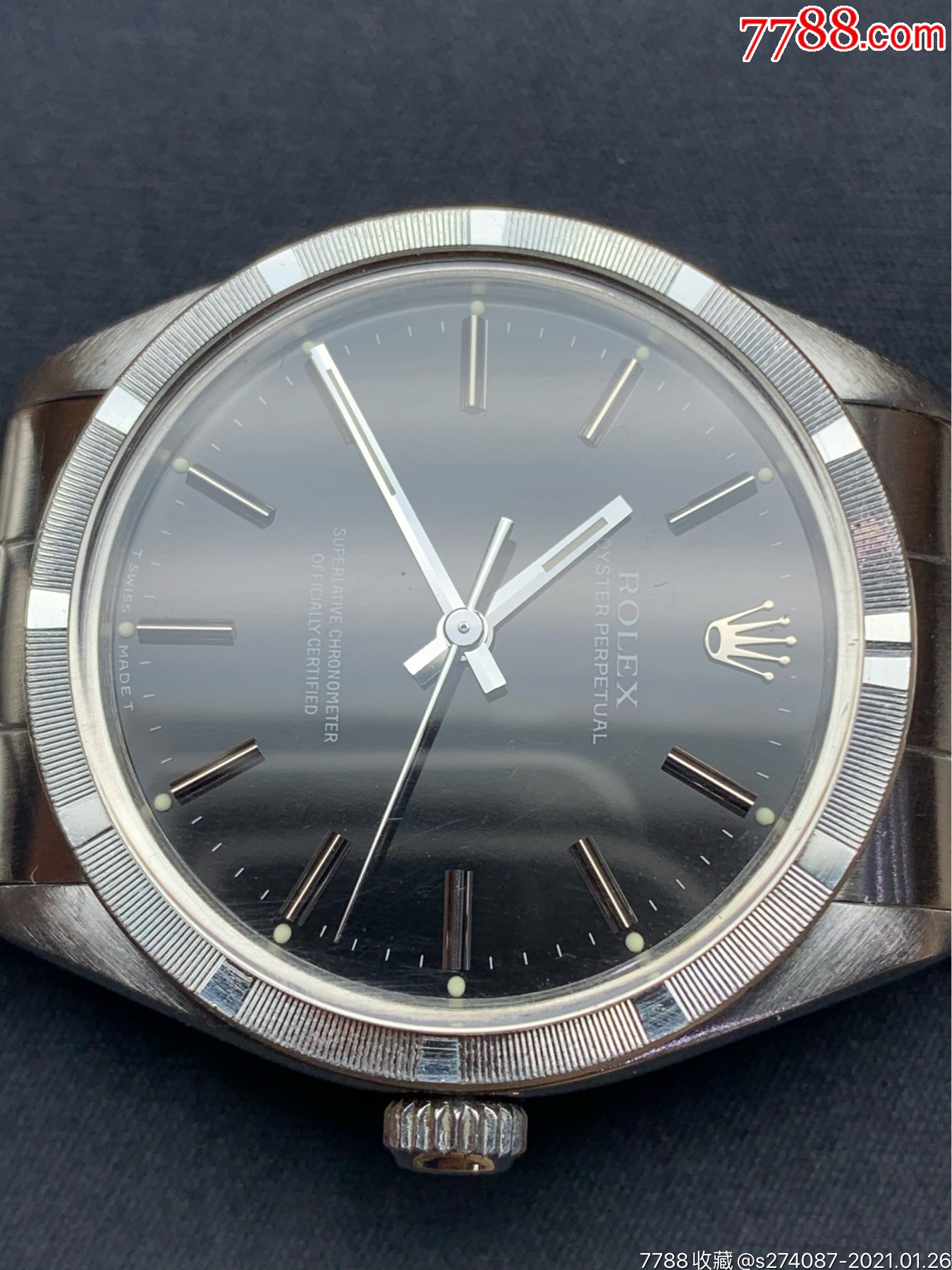劳力士日志1002自动机械男装表,34mm表径,*代名机1570,高拱蒙,品相见