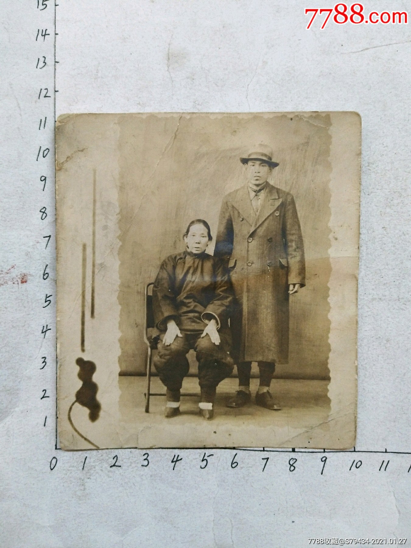 小脚老太太母子照片稀少具体看简介