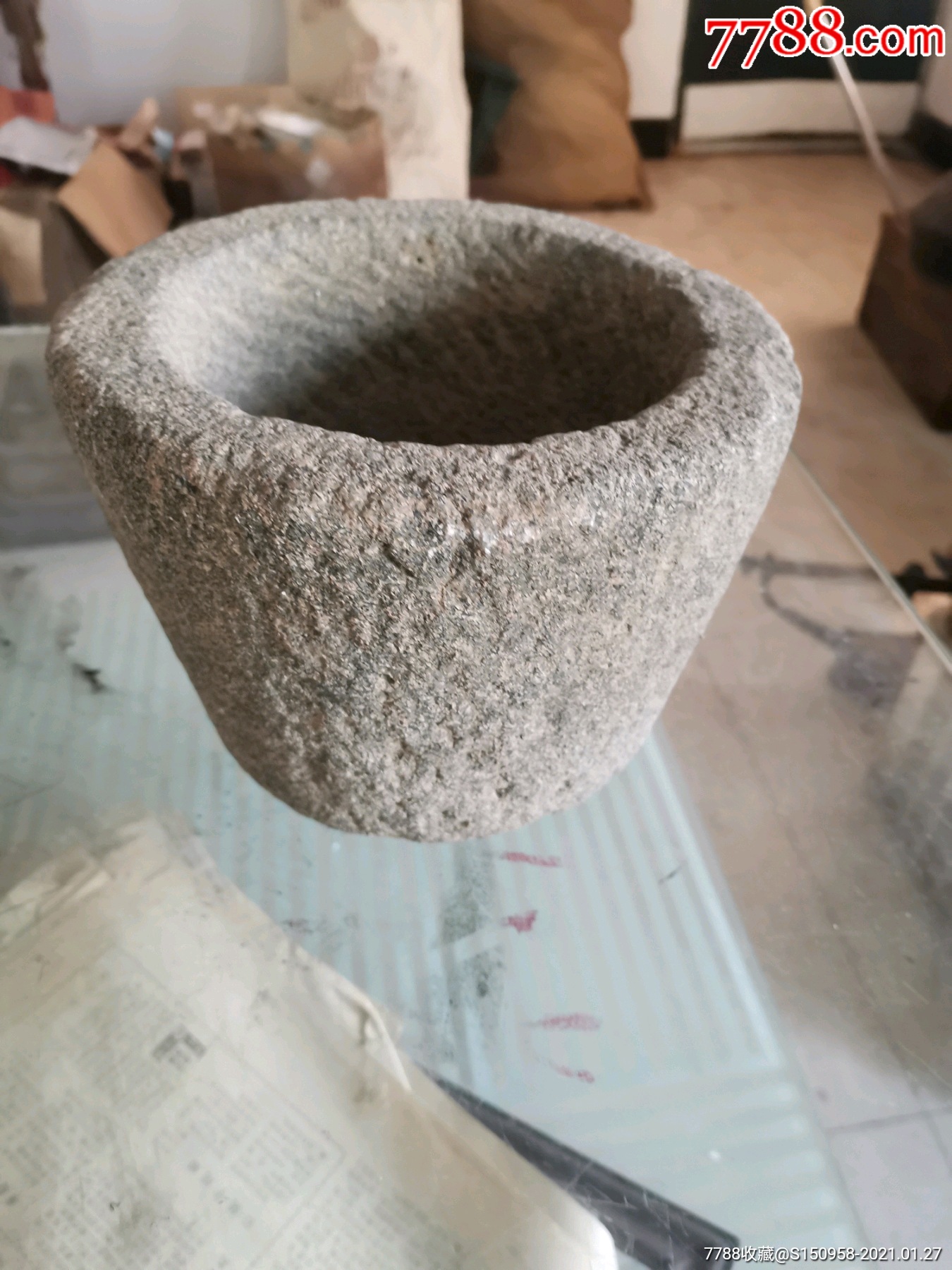 老青石臼-石臼/石磨-7788旧货商城