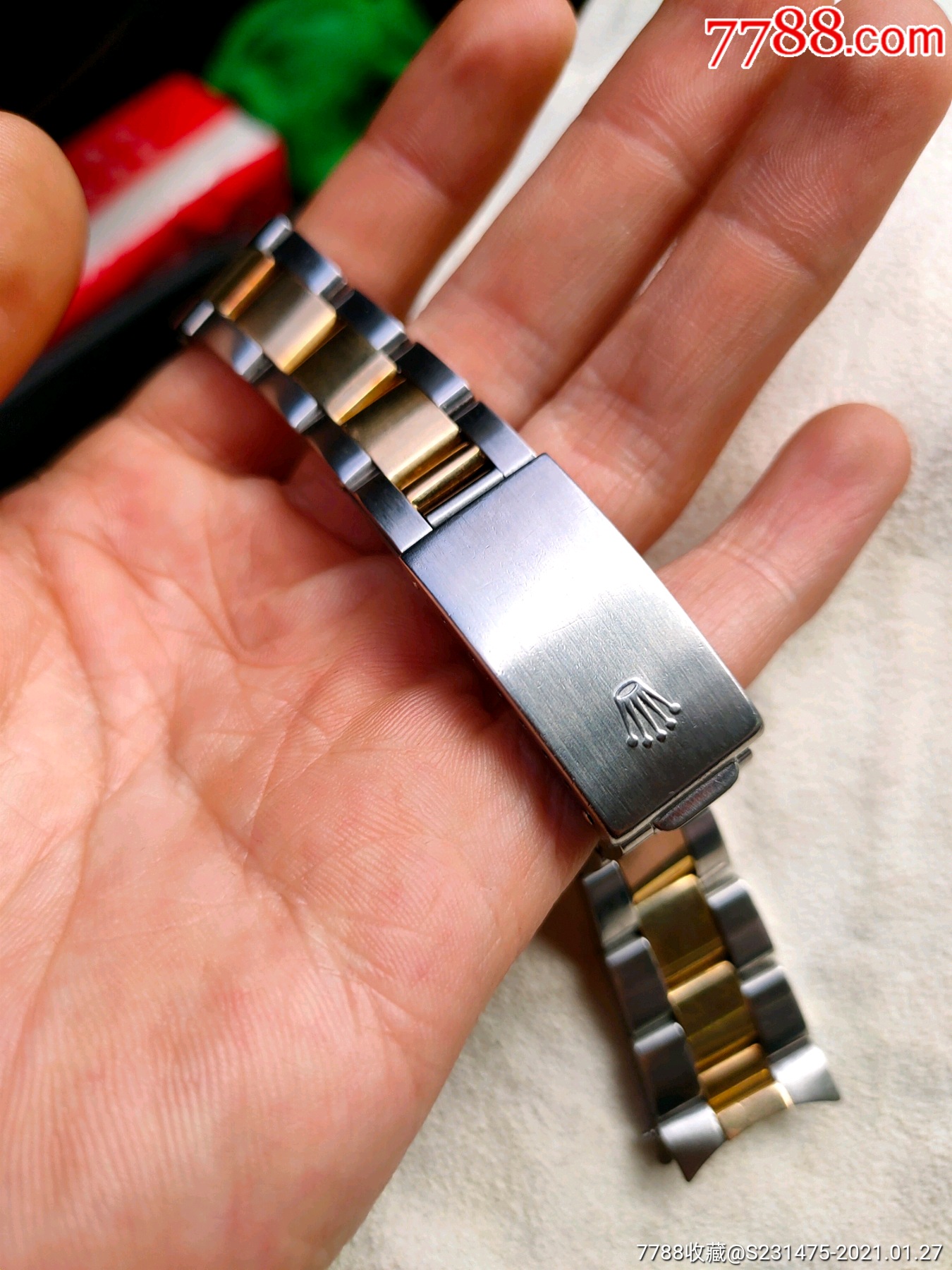 古董劳力士间金表链-手表/腕表-7788收藏