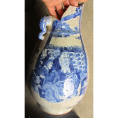 康熙清花人物大罐残件_青花瓷_一世开元【7788旧书网】