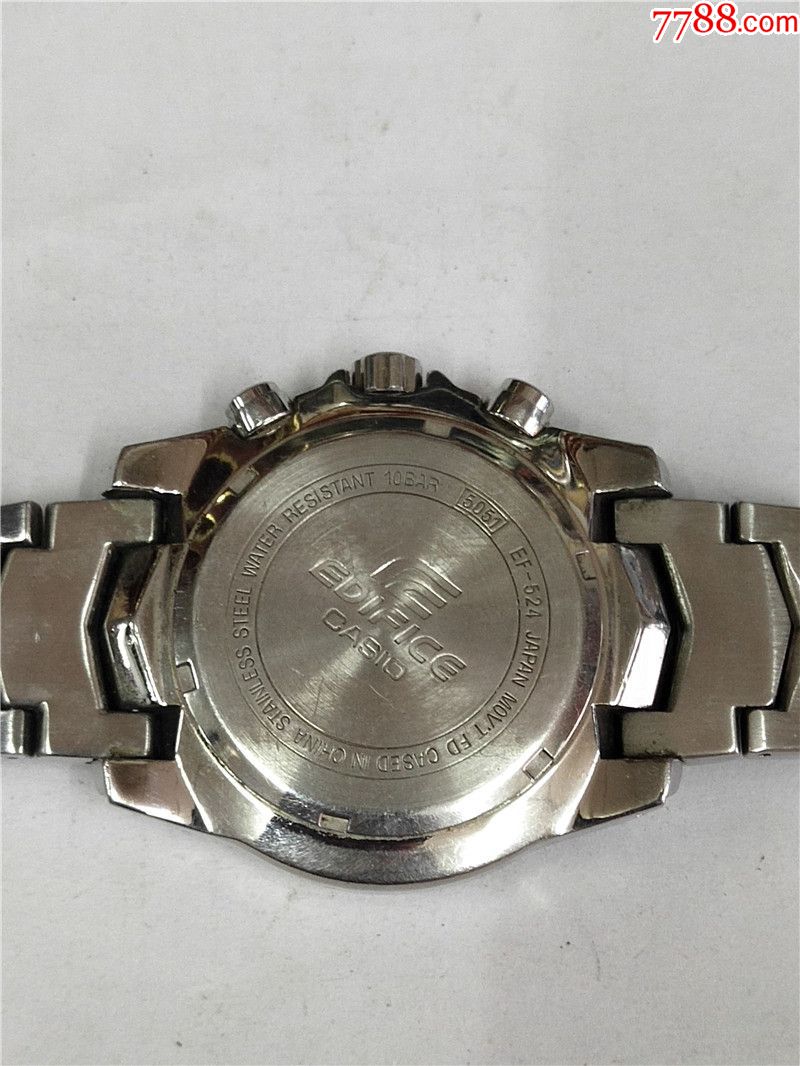 白色盘casio卡西欧2714ef524男士电子石英表