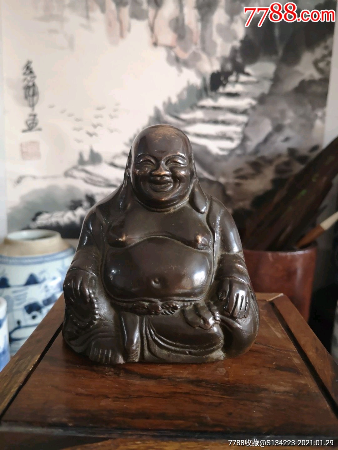 民国铜制弥勒佛