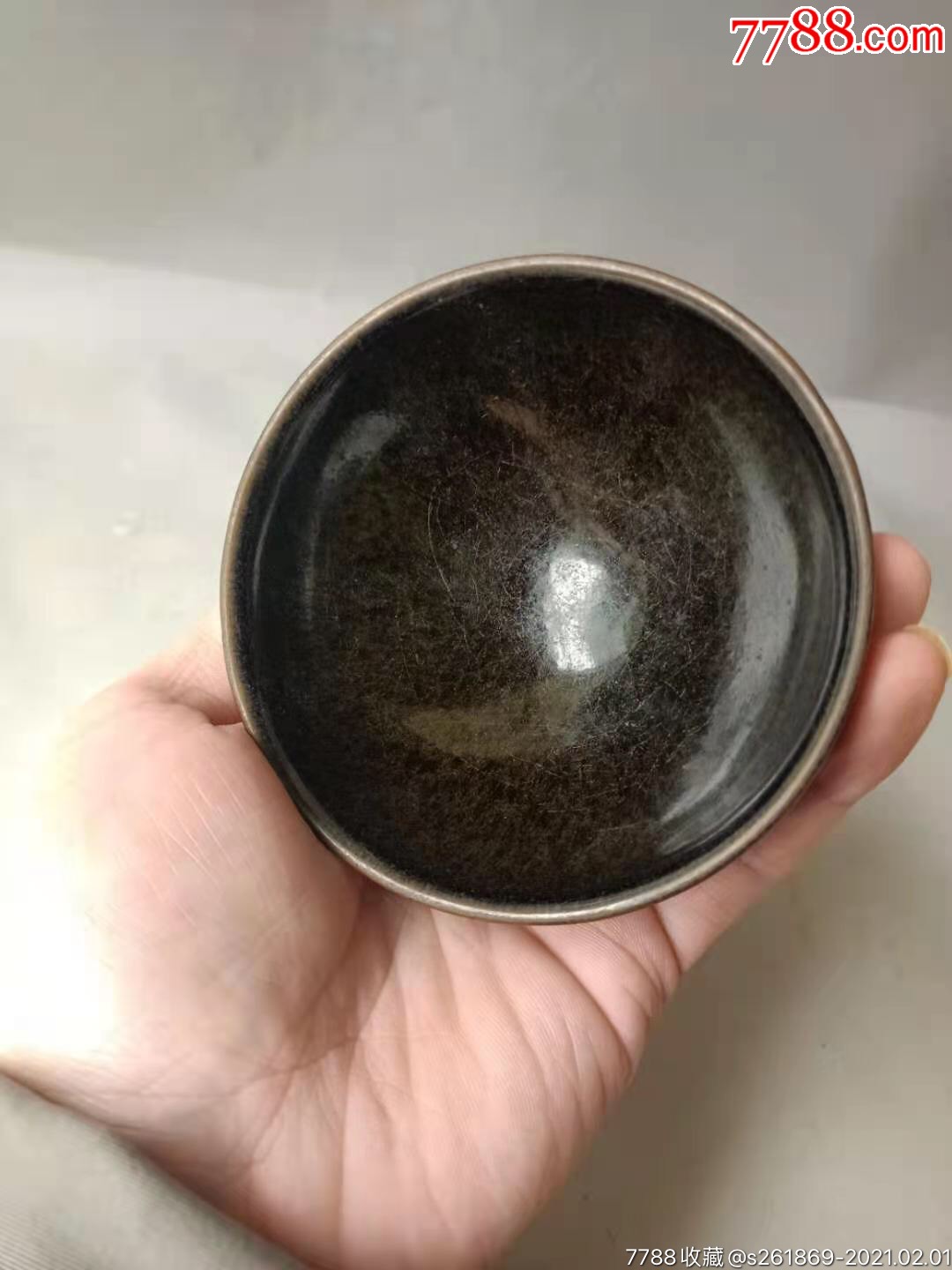 建窑乌金釉茶盏