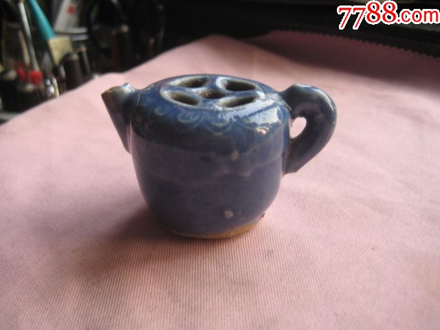 一个可惜了的包老到元明代青花文房水滴-水盂/砚滴-7788绿松石