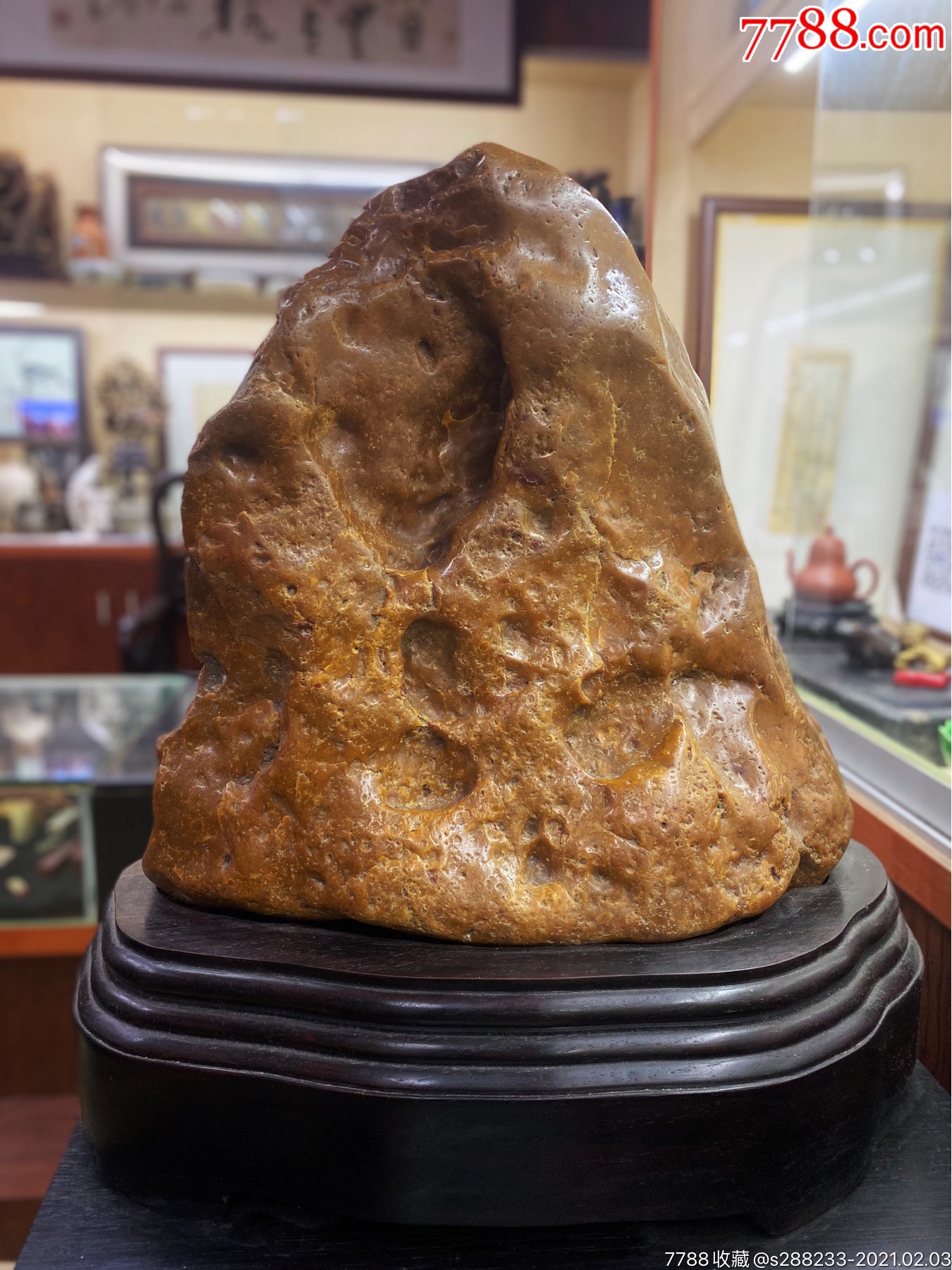 清代黄腊石山子摆件_黄蜡石/蜡石【厦门墨云楼】_第2张_7788陶器收藏