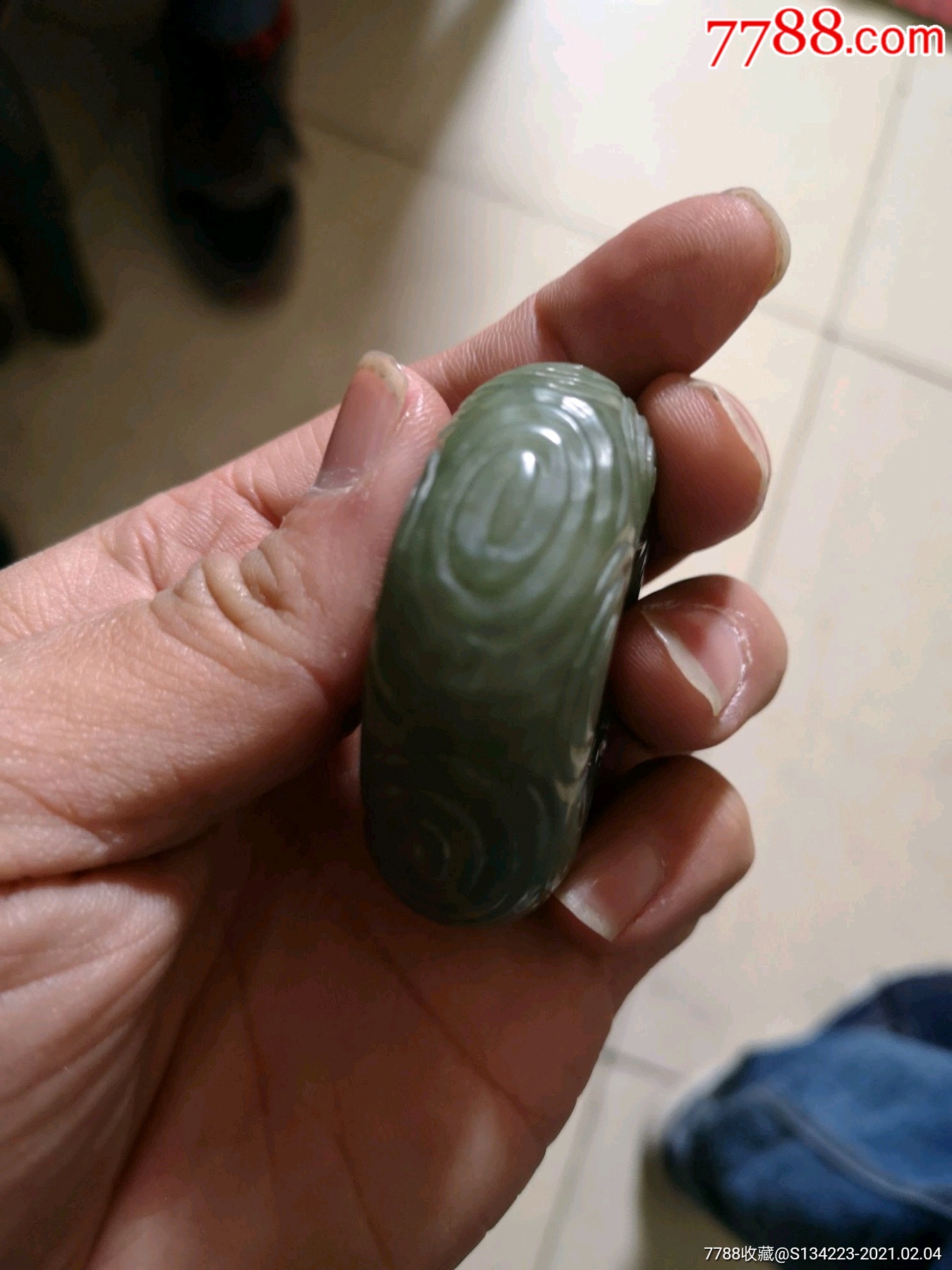 和田青玉手把件