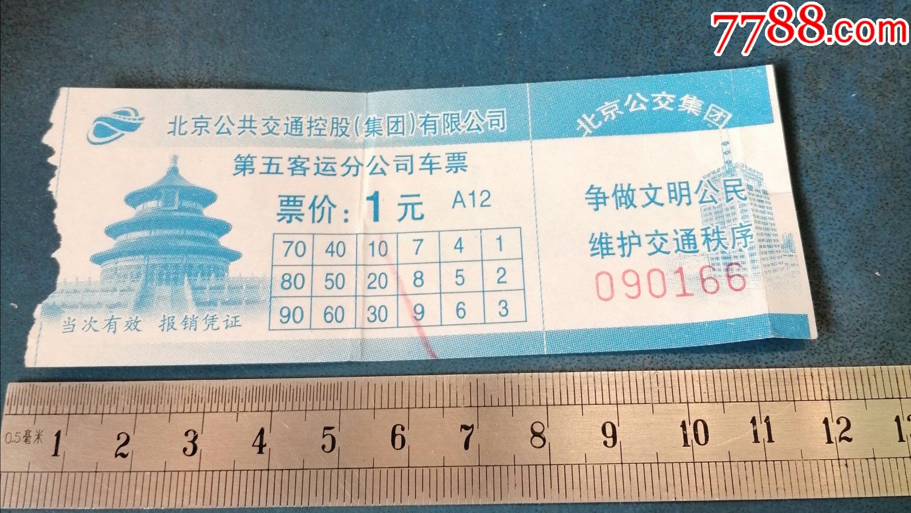 北京汽车票---第五公司----1元的