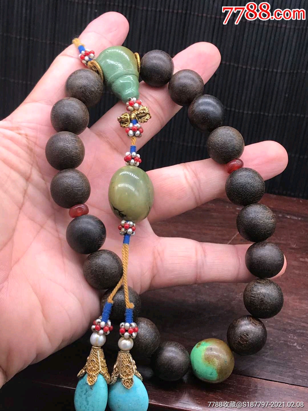 清代老沉香手串