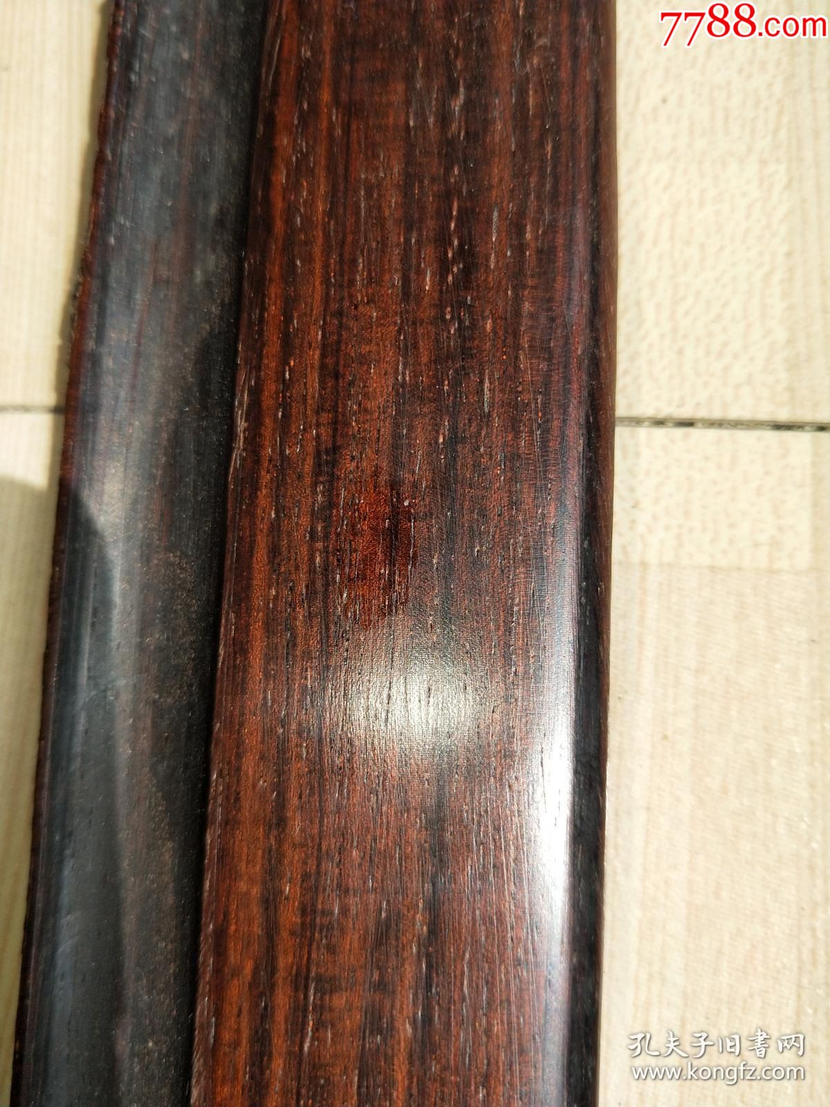 清代老小叶紫檀琴桌大边尺寸59x5cm