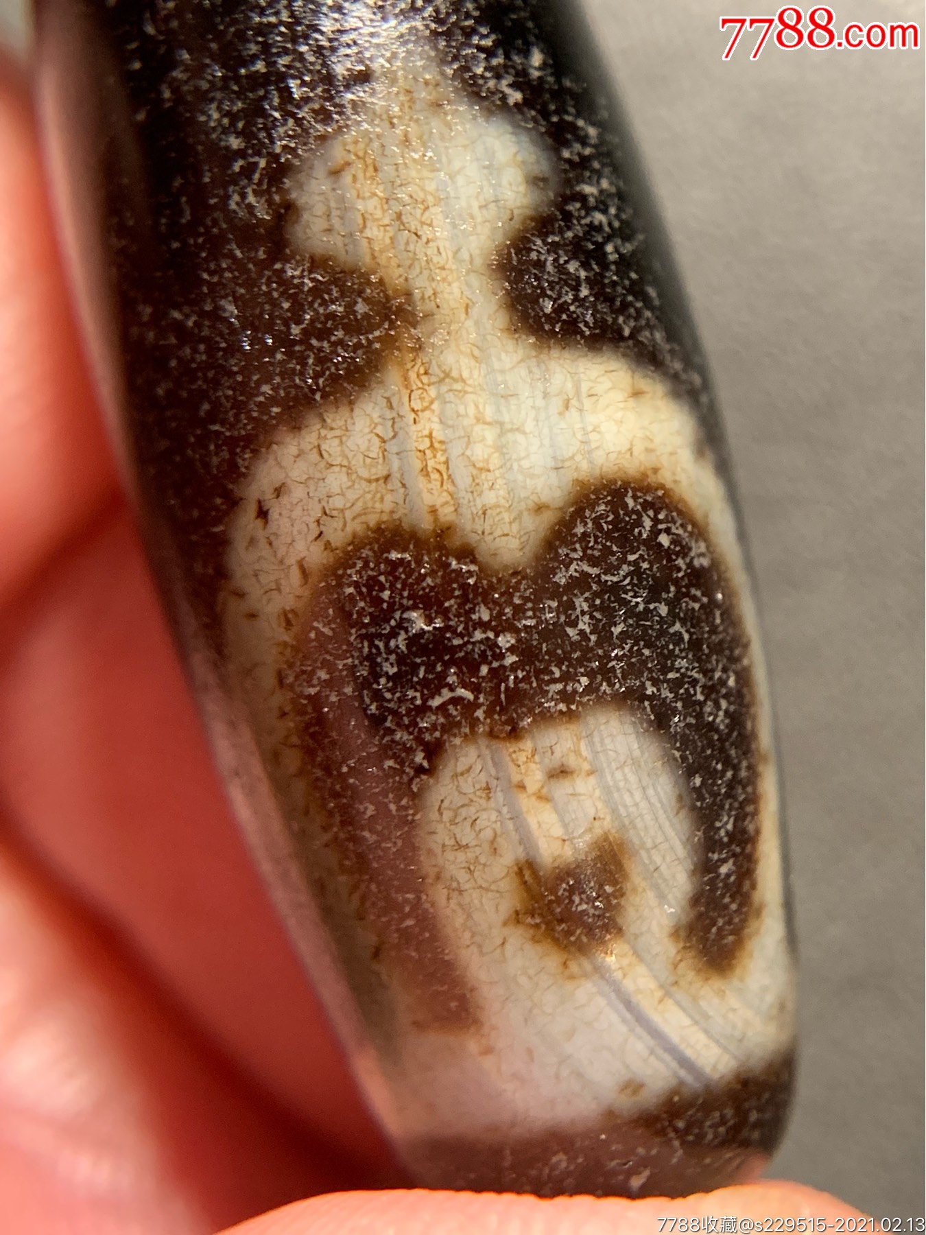 藏传双宝瓶天珠37.8*14毫米