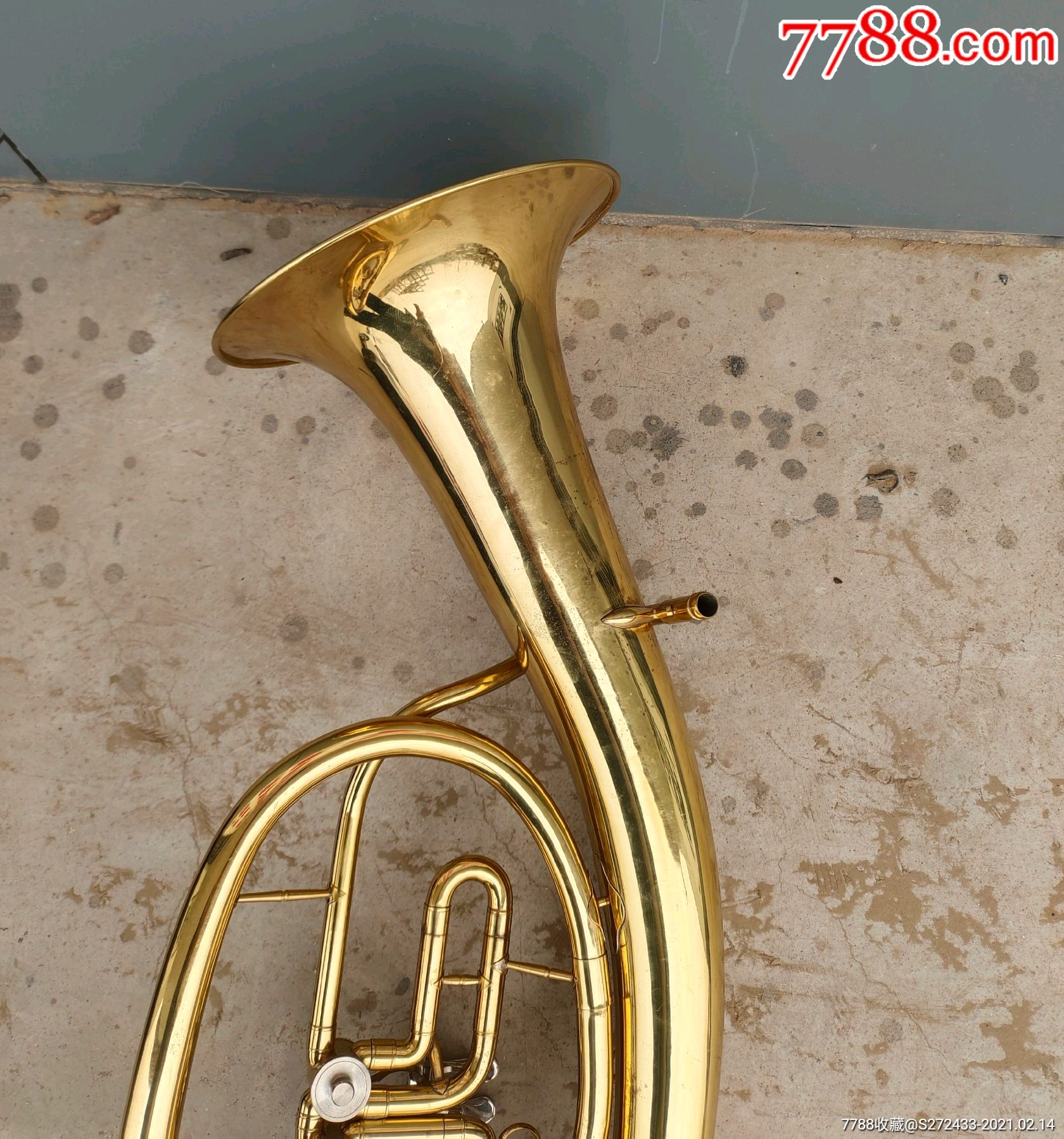 八十年代的长号,完整无损,品相如图尺寸长75宽28公分_长号/圆号/短号