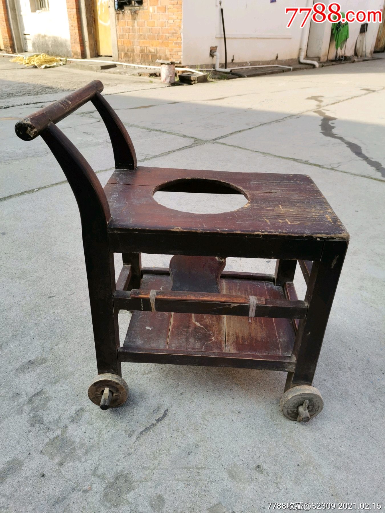 民俗器物婴儿手推车长052宽038高07米