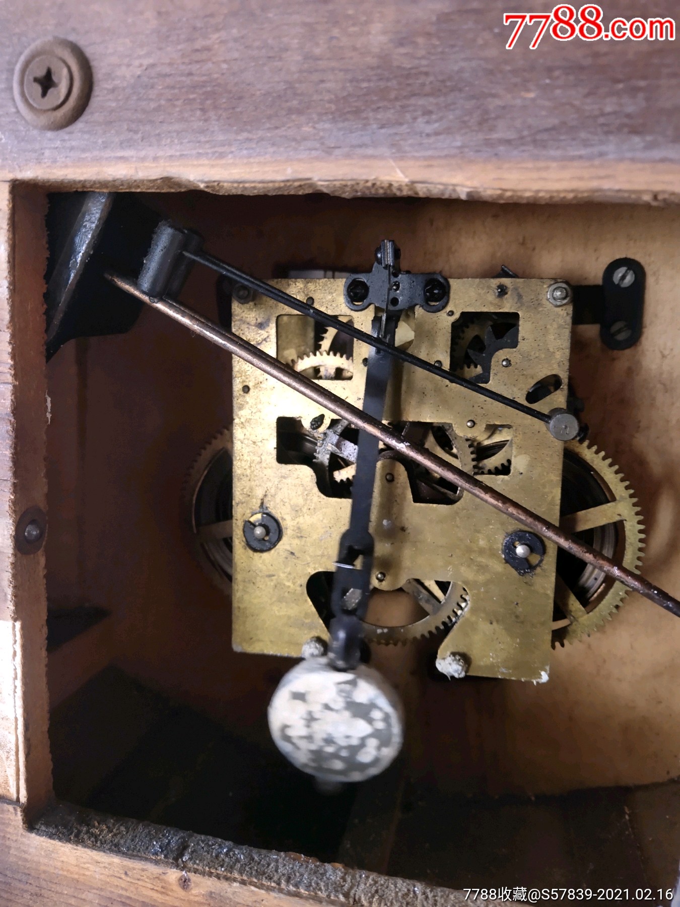 八*十年北极星牌座钟_座钟/落地钟_第5张_7788旧家具收藏