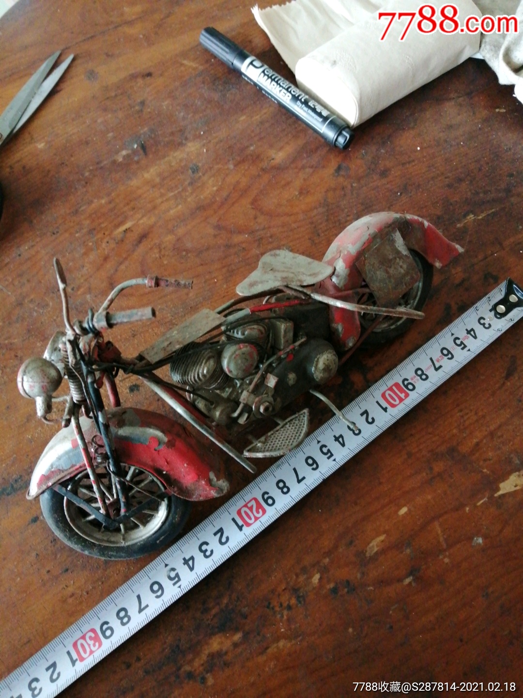 铁皮玩具,铁皮太子摩托车_其他生活用具_第1张_7788瓷器