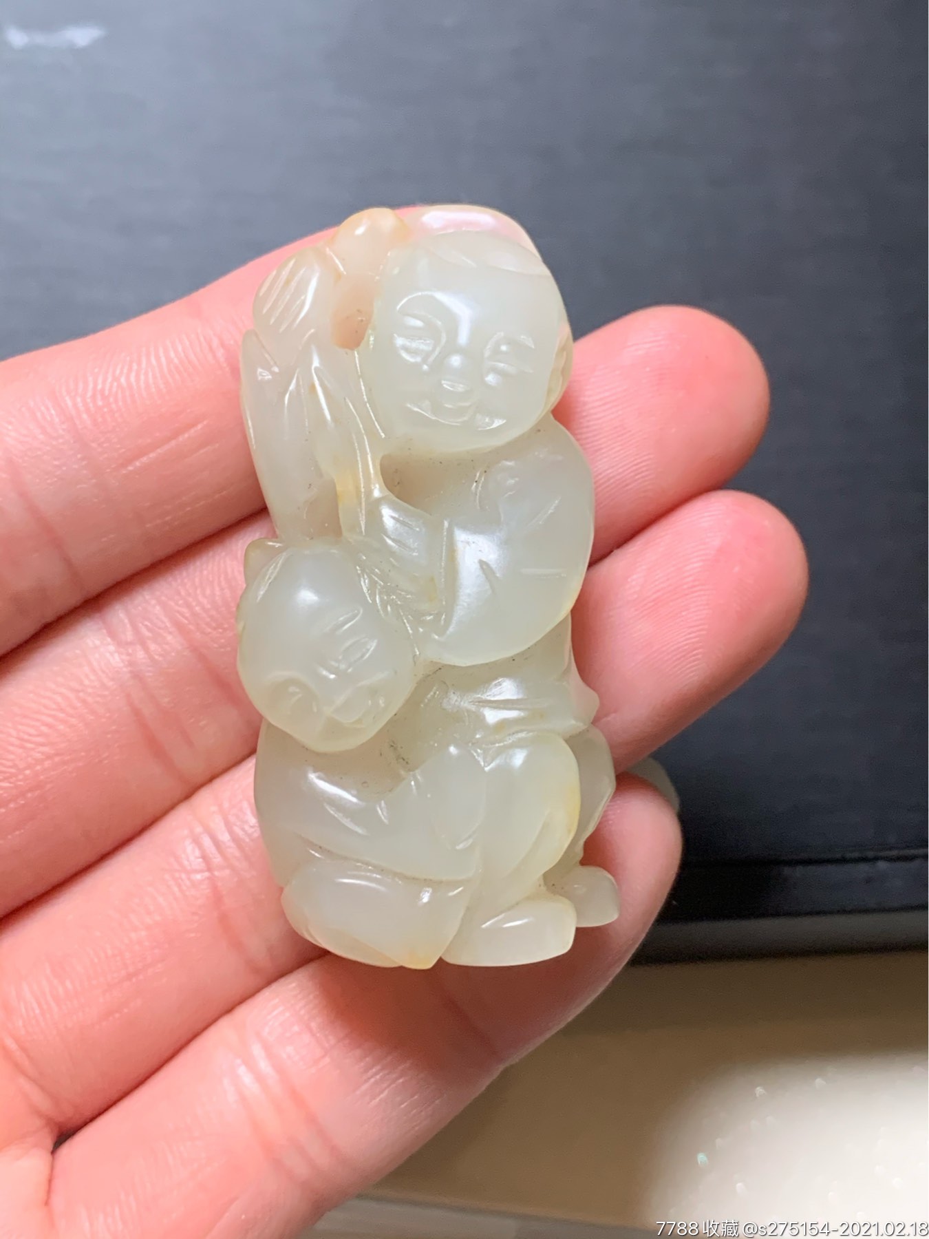 精品和田玉人物挂件