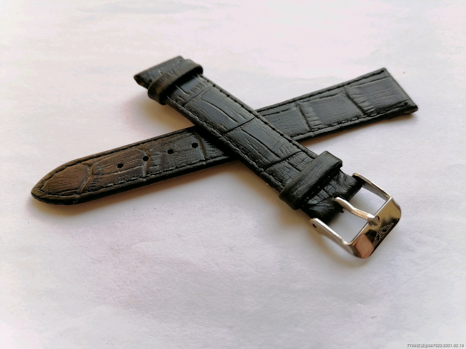 包邮18毫米浪琴软薄真皮表带