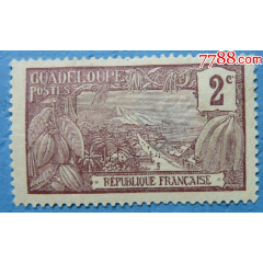 法属瓜德罗普.港口水果邮票1905年新贴(se78631341)_7788收藏__收藏热线