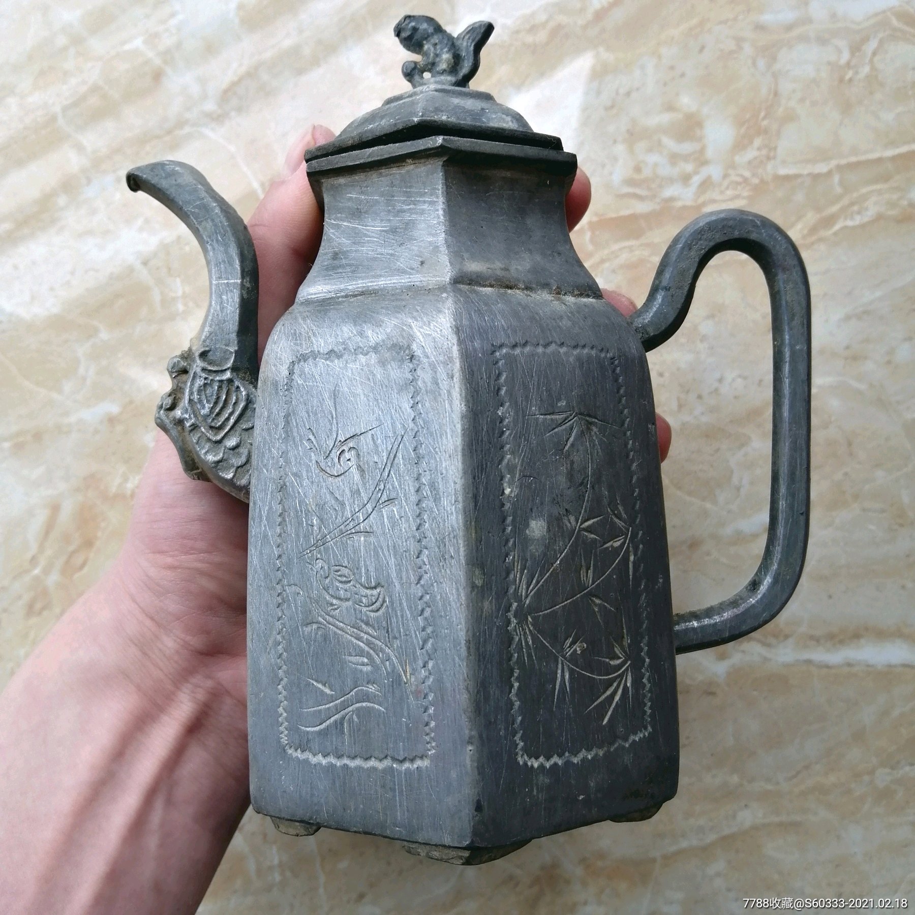 古代锡壶烫酒壶真品图图片