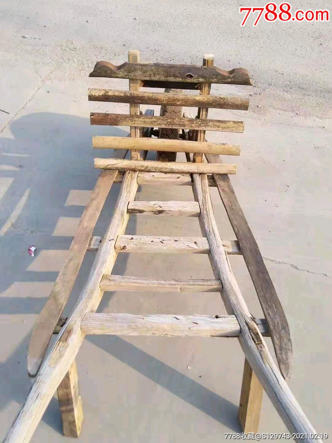 民俗老农具独轮小推车木推车千斤推小木车