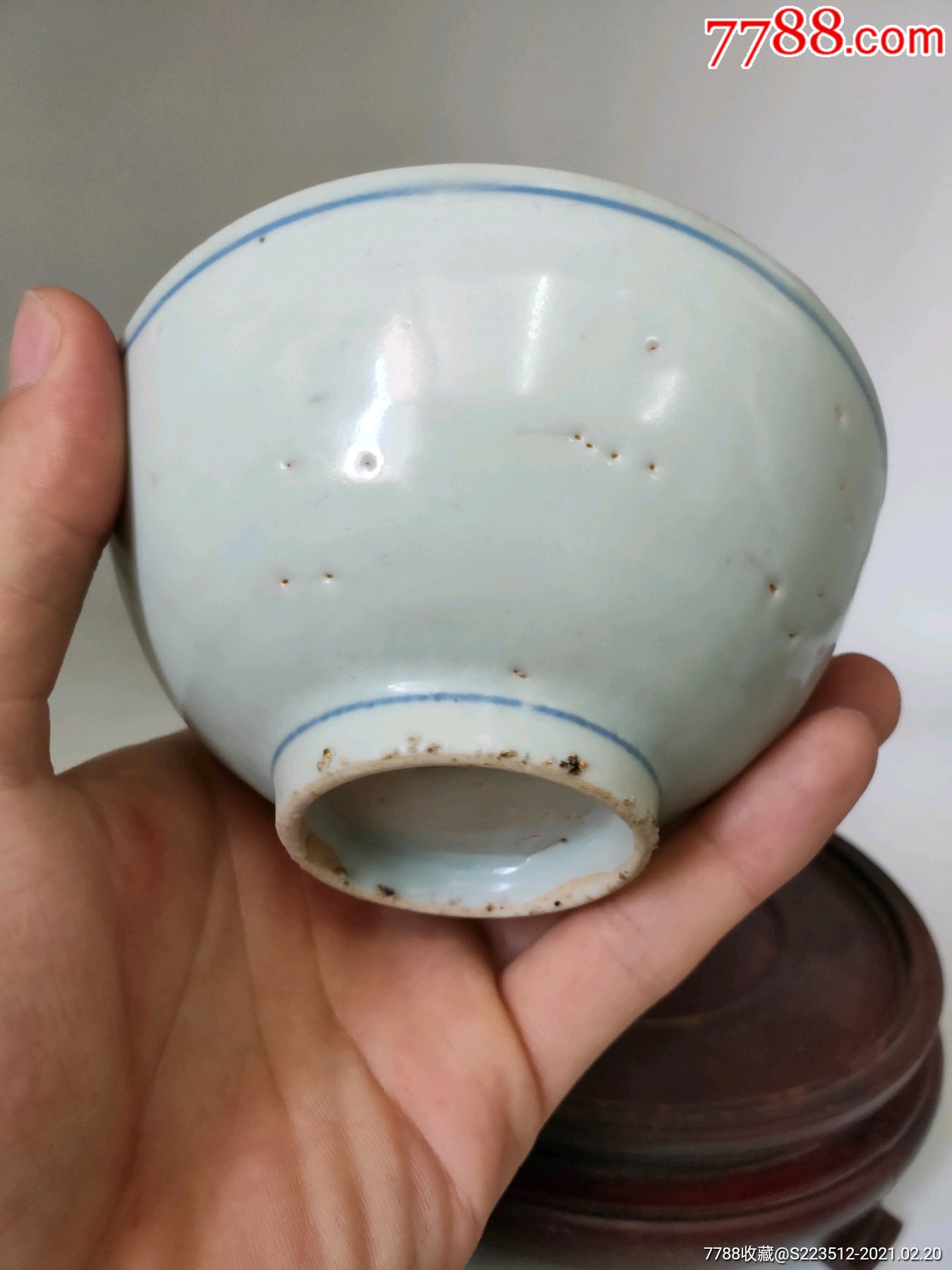 明崇祯白玉斋堂名款碗
