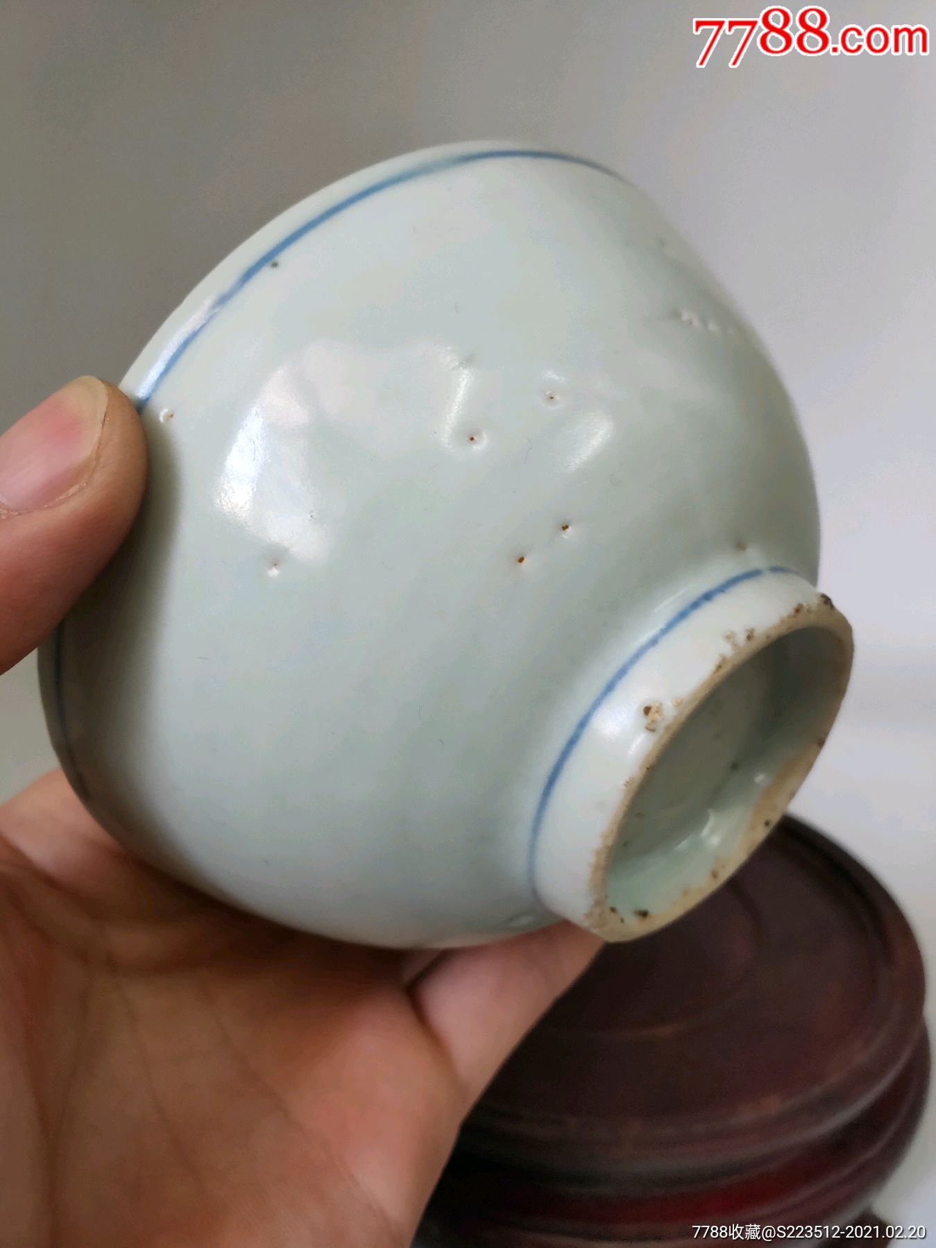 明崇祯白玉斋堂名款碗