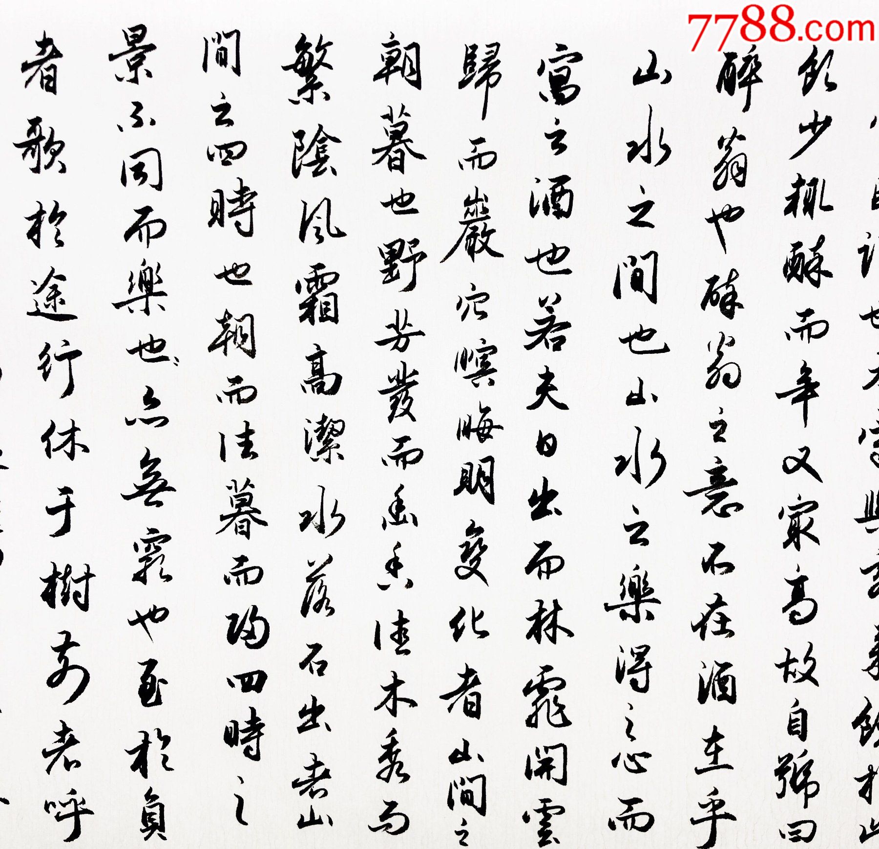 【保真】山西省書協會員,知名書法家王彥林行書力作:歐陽修《醉翁亭記