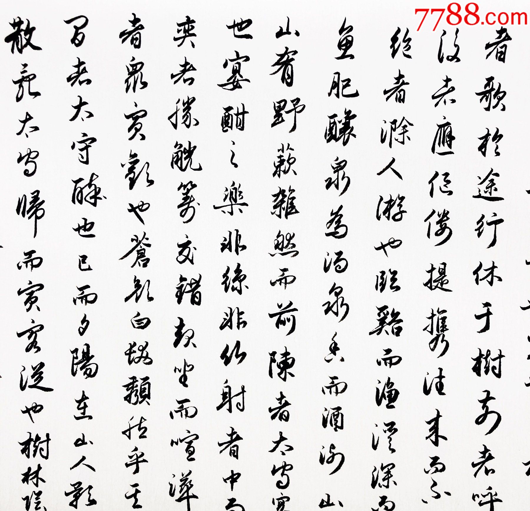 【保真】山西省書協會員,知名書法家王彥林行書力作:歐陽修《醉翁亭記