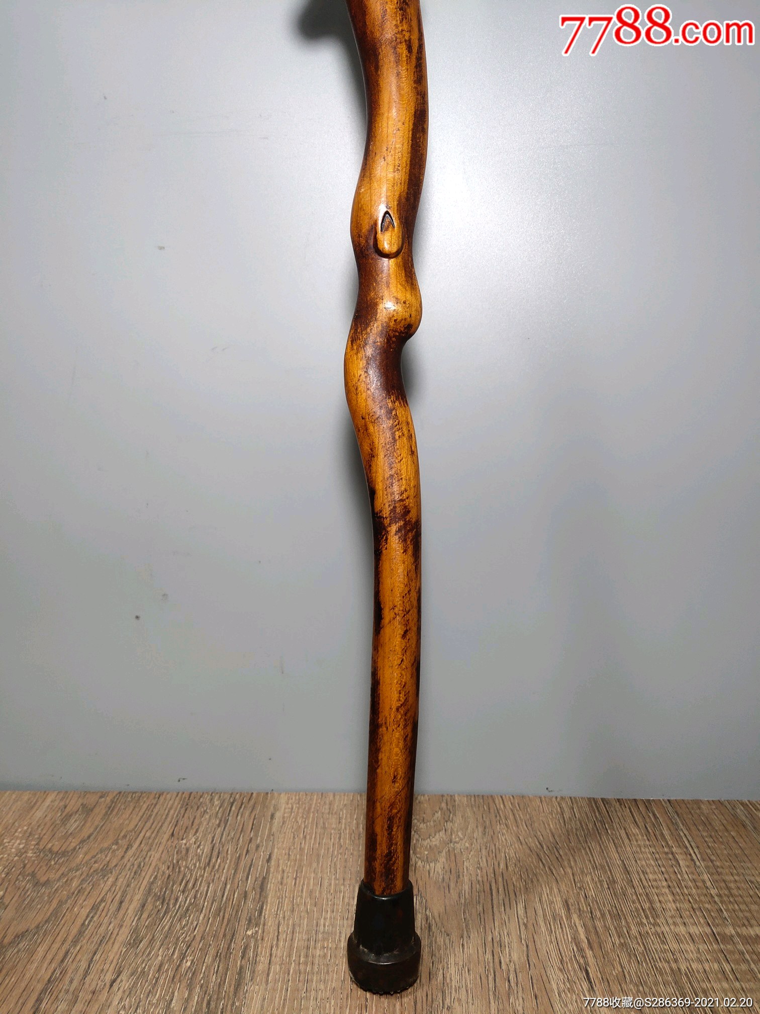 桃木凤凰拐杖一把,不议价