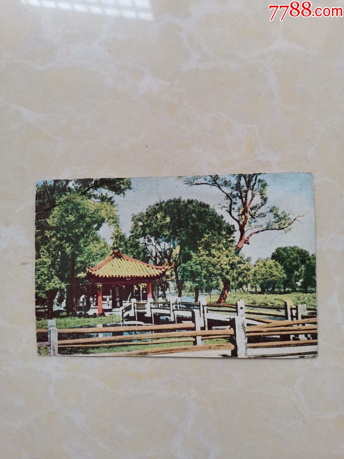 杭州三潭印月1952年明信片印