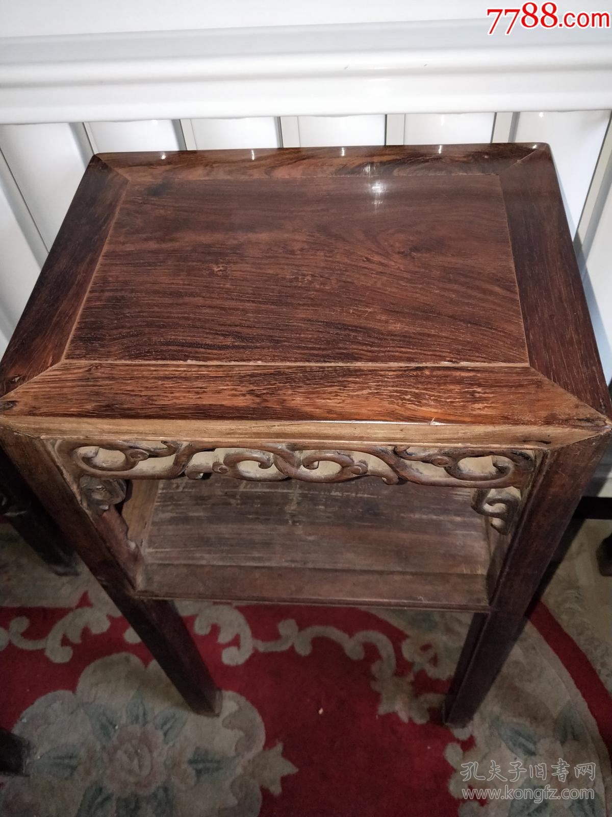 清代老黄花梨茶几,尺寸80x42x31cm保老保真