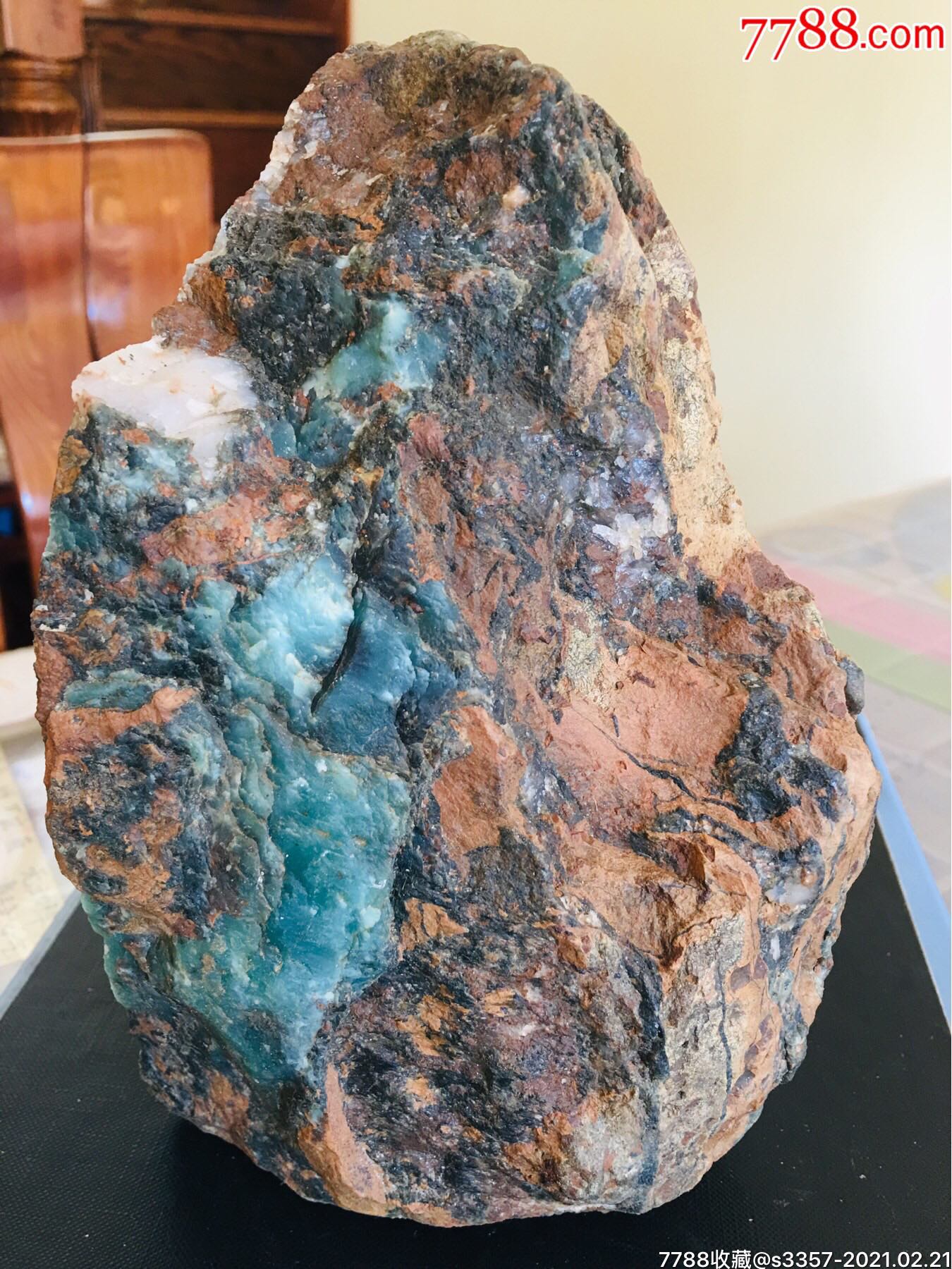 0100雅安绿白水河原石小山