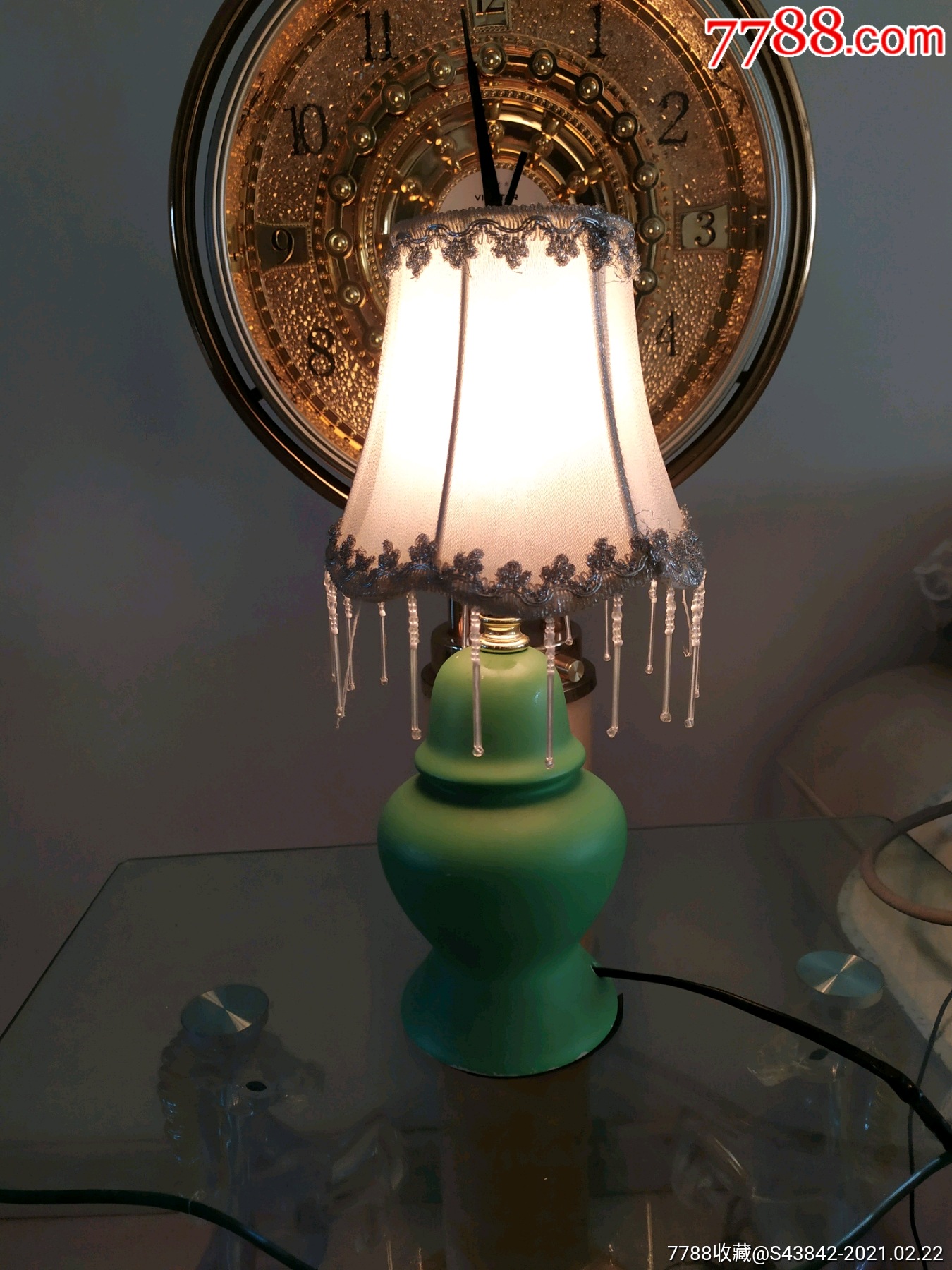 绿色陶瓷台灯_价格50元【会友红藏】_第1张_7788收藏__收藏热线