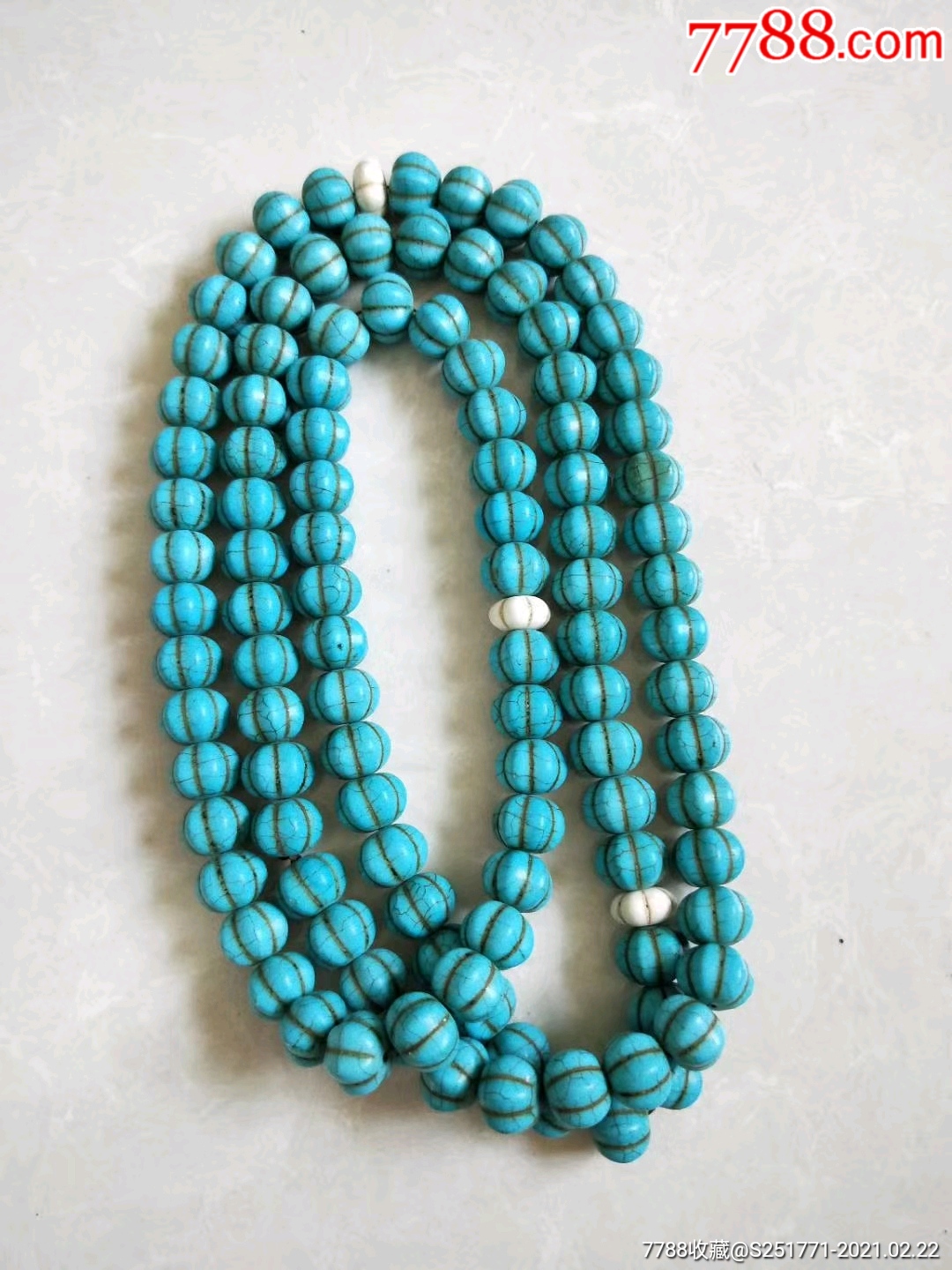 绿松石珠子一串