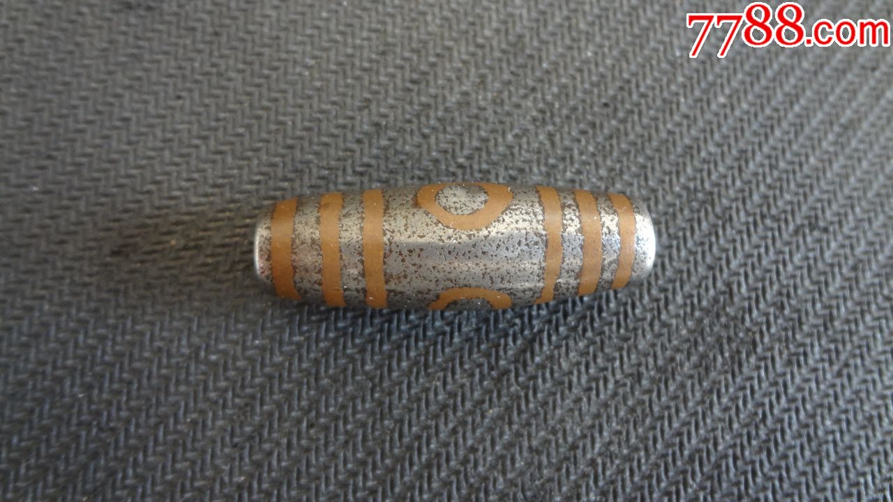 天铁嵌红铜天珠