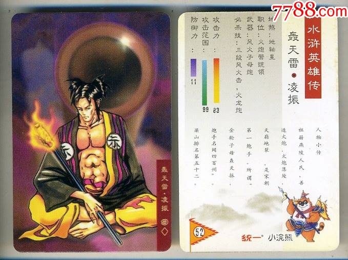 统一·小浣熊:水浒英雄传52"轰天雷·凌振"