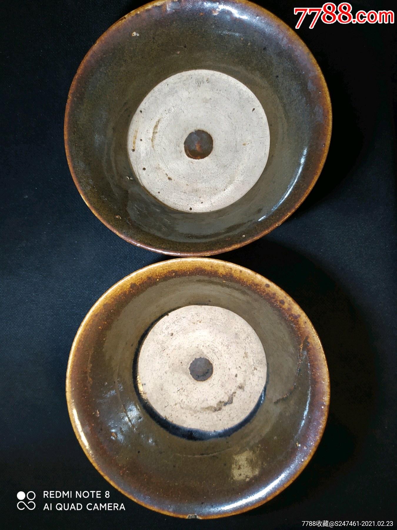 清代老窑酱釉碗