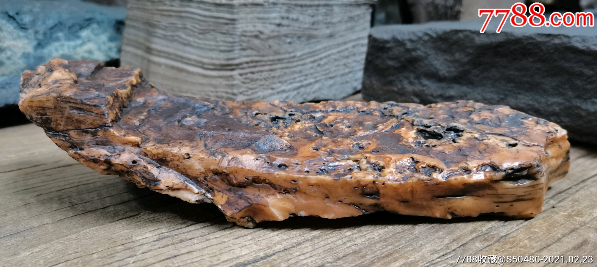 天然戈壁奇石沙漠漆风凌石风砺石戈壁老皮腊石板子象形船石