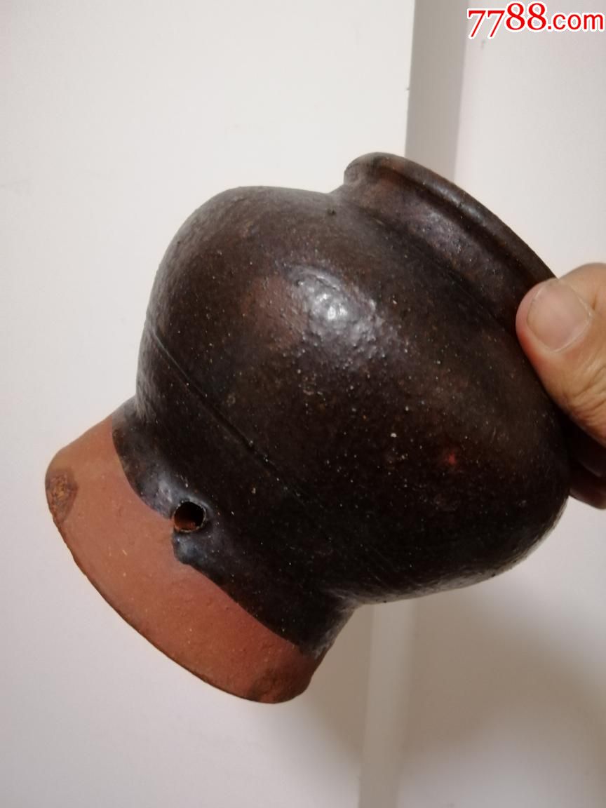 民国民俗智造的段泥将军老盐罐(a4395)