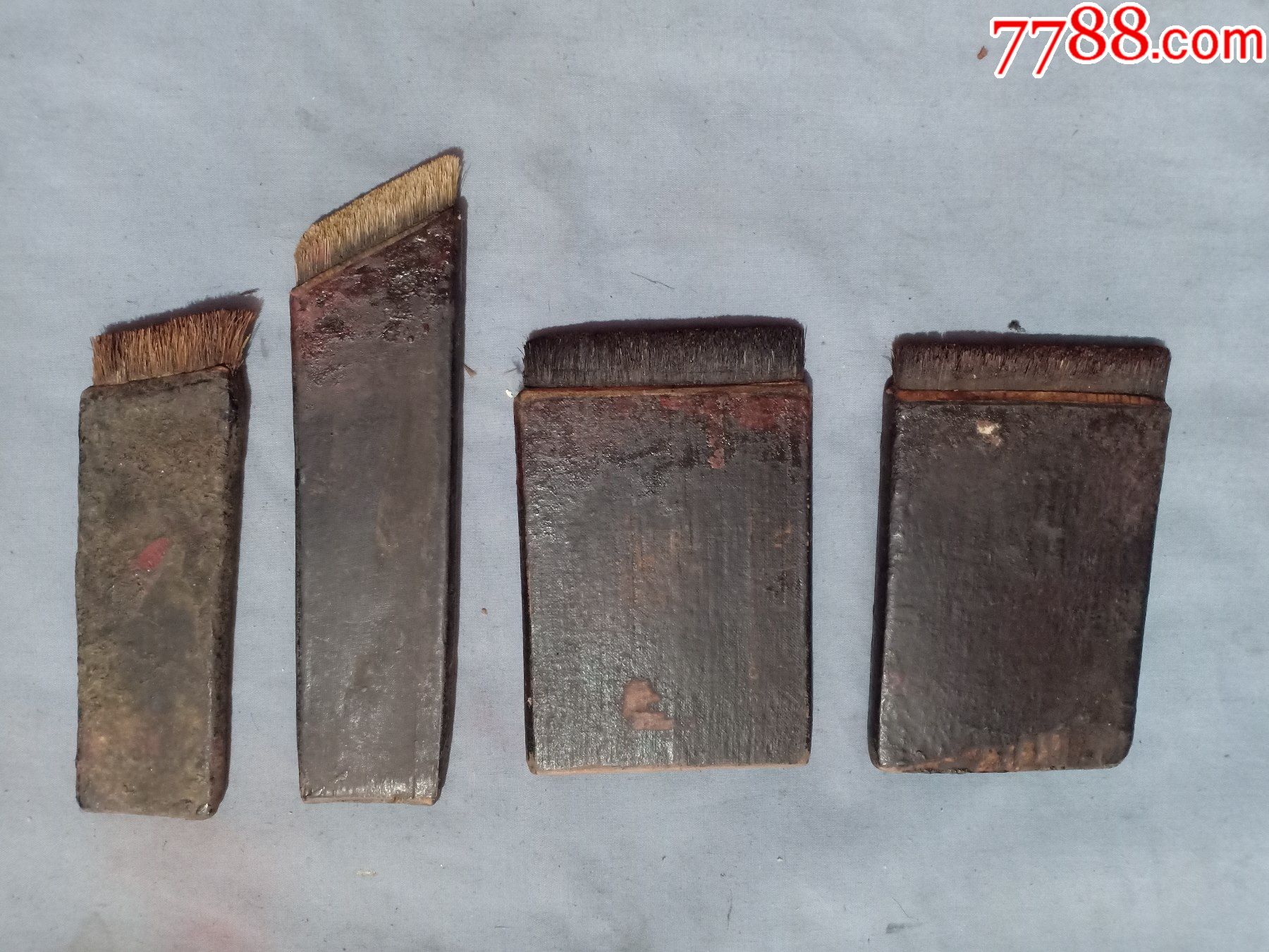 箱15民国时期字画装裱匠人用工具刷四个一套