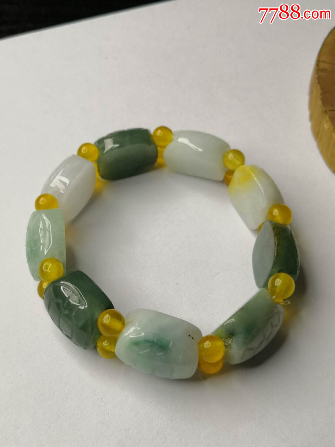 翡翠手链手串龟甲富甲天下