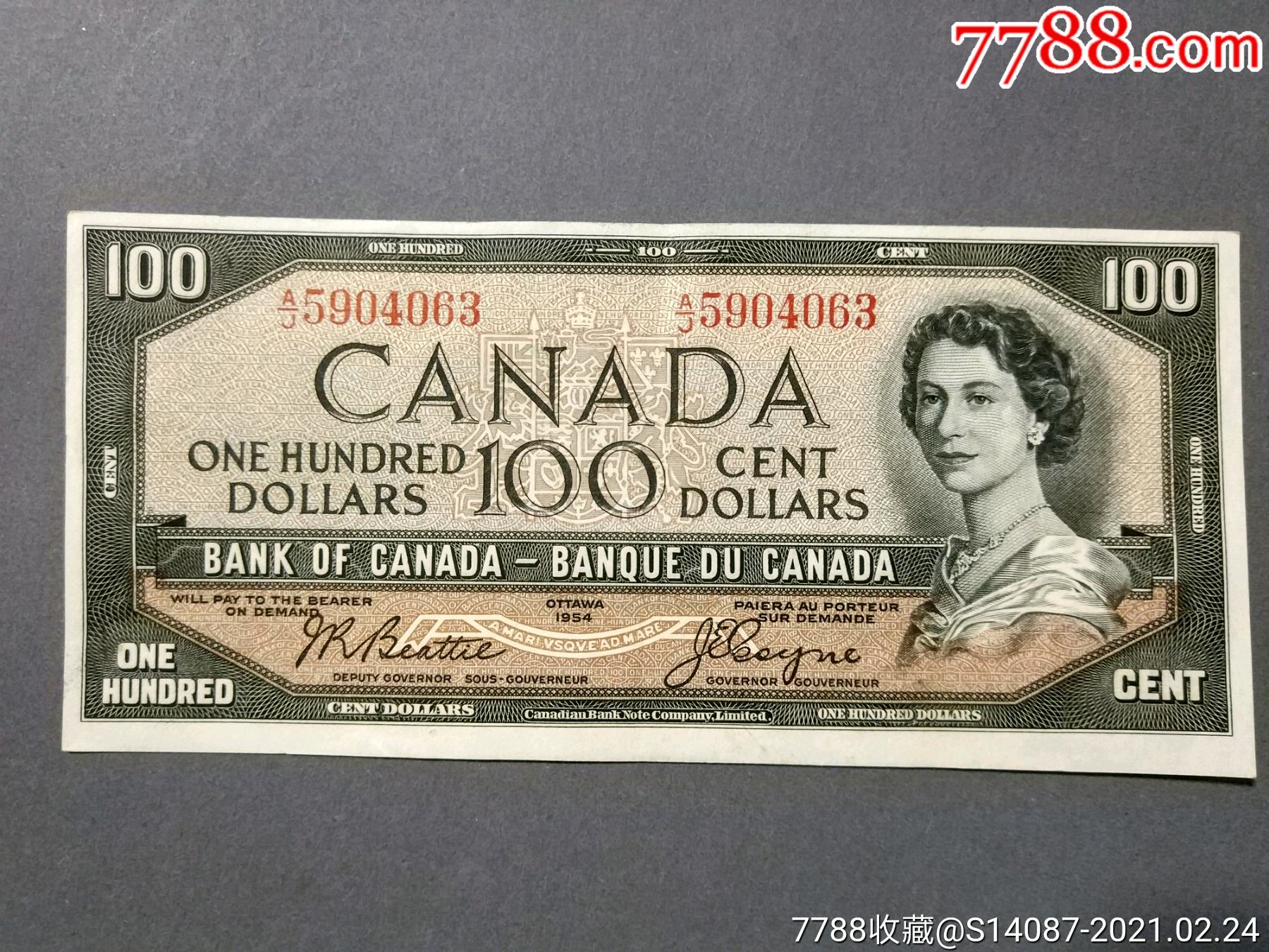 100加拿大元图片