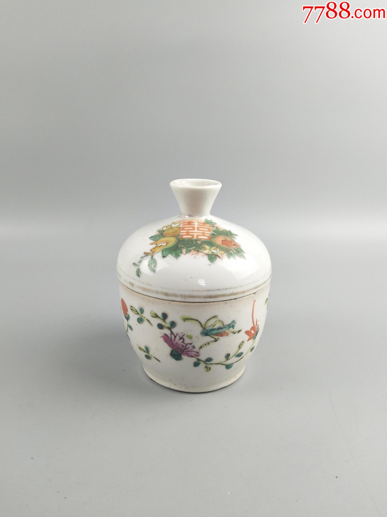 义发祥出品粉彩花卉盖缸_彩绘瓷/彩瓷_收藏价格_鉴定交易_7788瓷器网