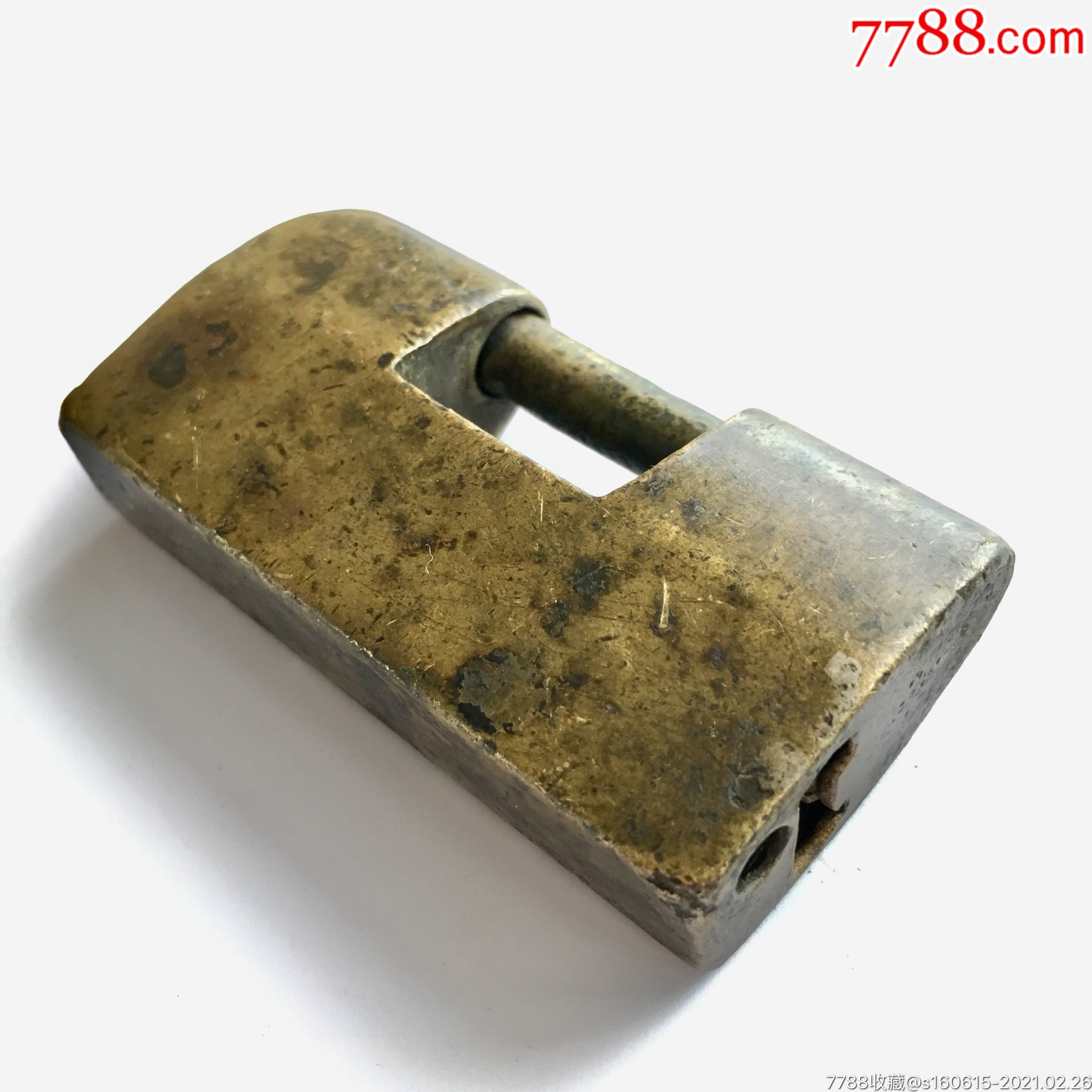 品相外观很好的双开厚重老铜锁中式机关老铜锁古锁收藏