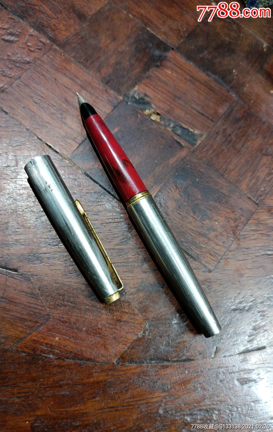 派克古董钢笔民国金笔