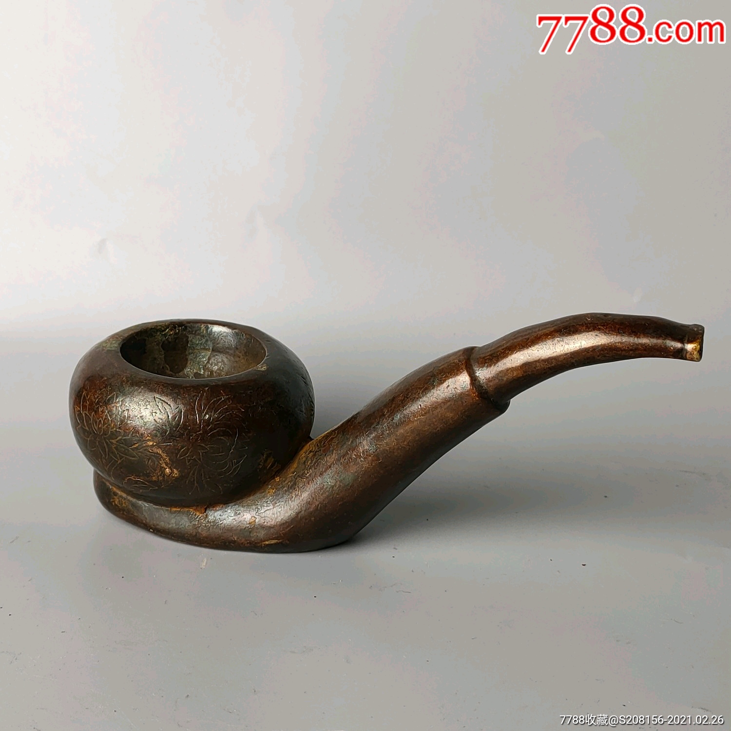 紫铜烟袋锅_铜皿/盛具_图片鉴赏_收藏价格_7788铜器收藏