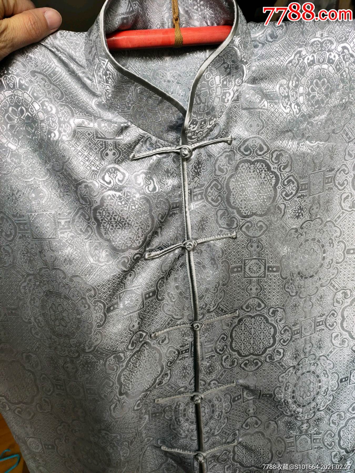 中式对襟马褂单层