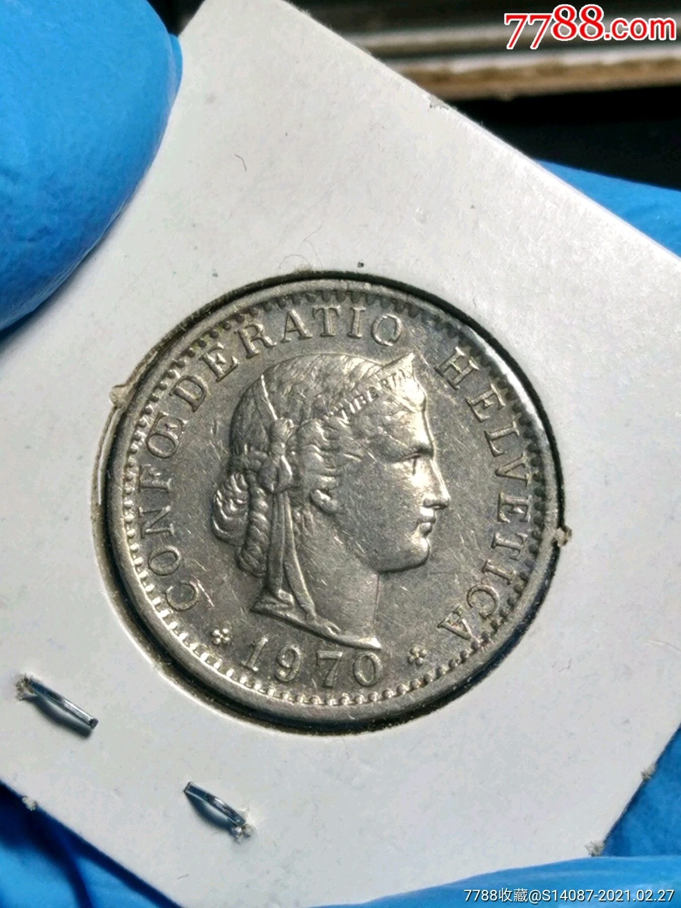 小外币～1970年瑞士_外国钱币_一泉堂烟标店【7788收藏__收藏热线】