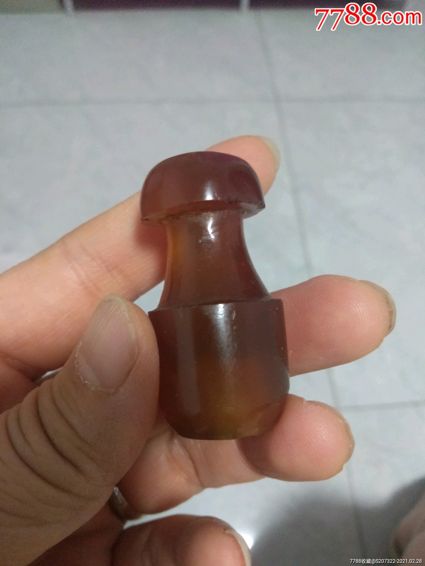 清代红玛瑙烟嘴