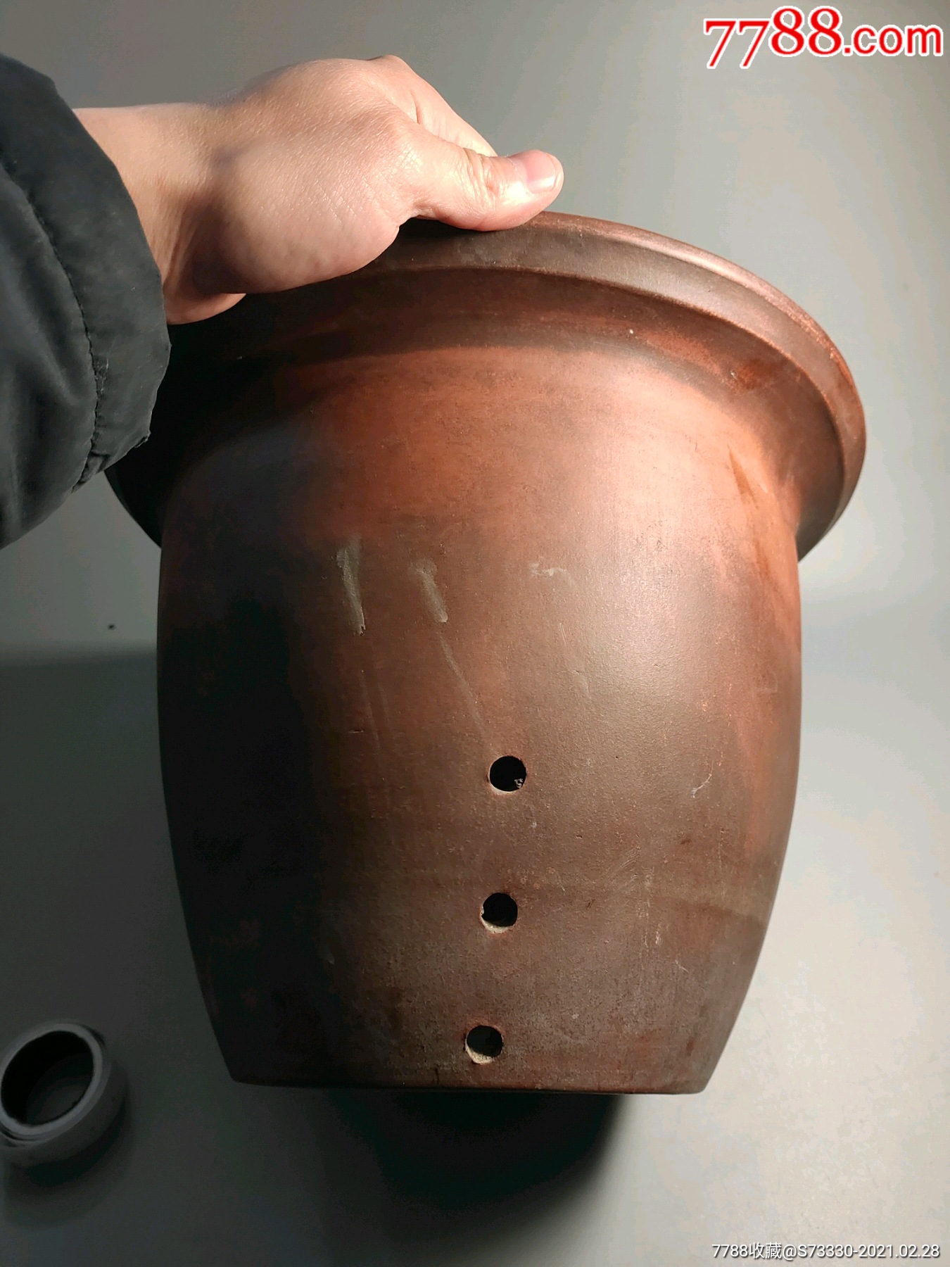 民国建国初紫砂兰花盆